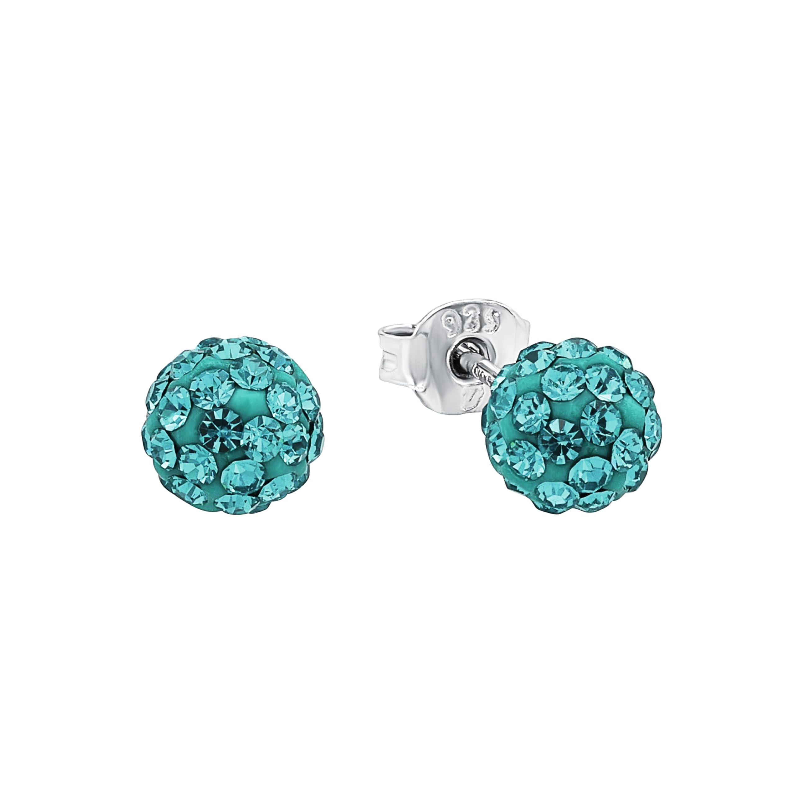amor-ohrschmuck-ohrstecker-925-silber-t-rkis-damen image 1