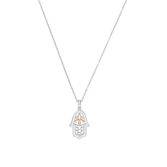 amor-halsschmuck-2022401-halskette-hamsa-hand-bicolor-45-cm image 1