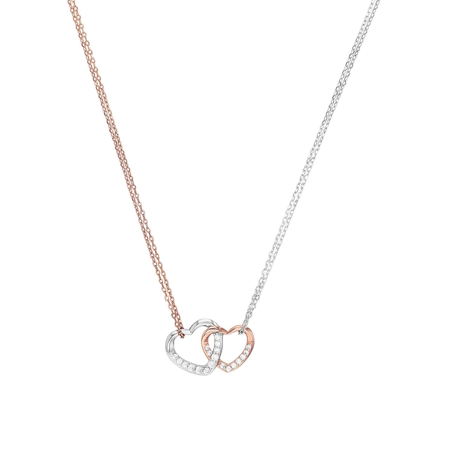 amor-halsschmuck-kette-2026066-bicolor-zirkonia-42-3-cm image 1