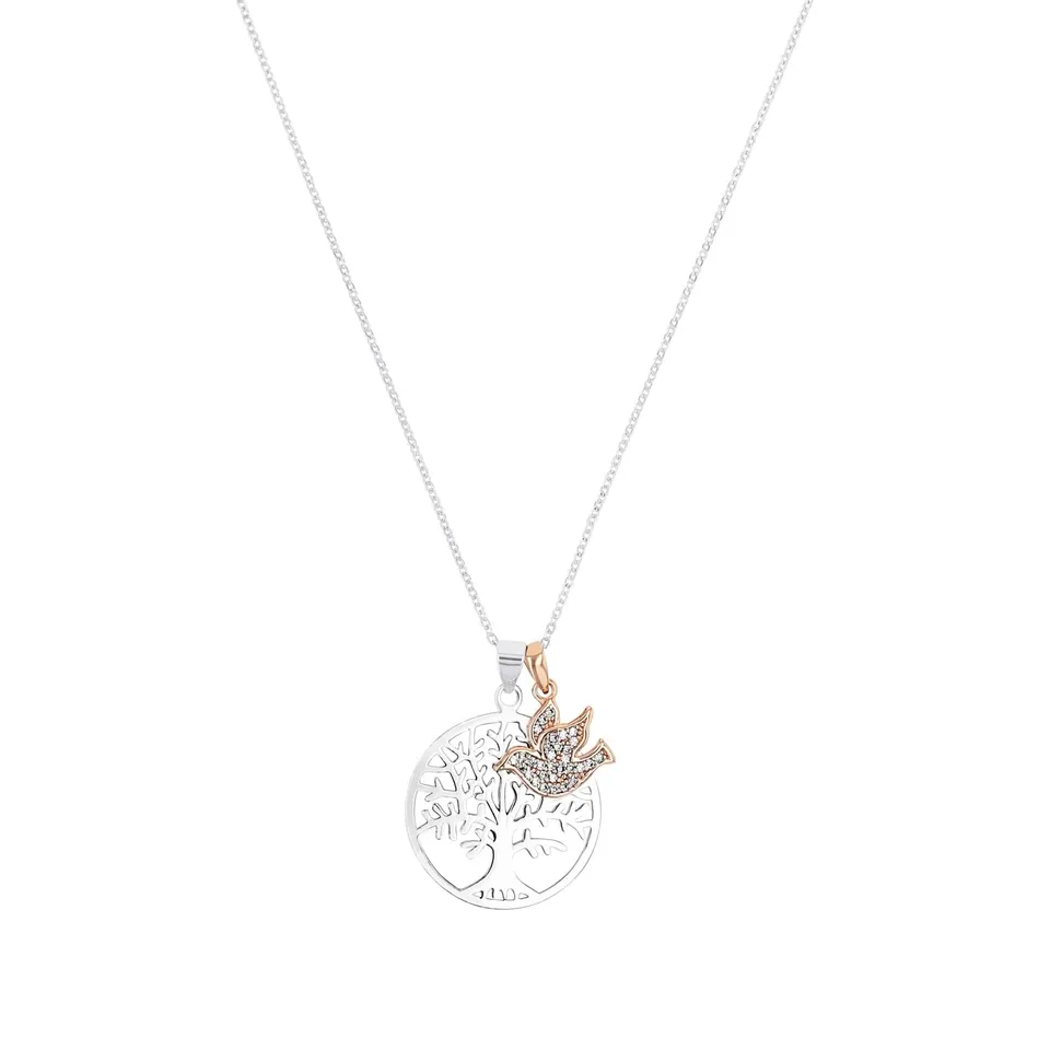 amor-halsschmuck-kette-lebensbaum-45-cm-bicolor-zirkonia image 1