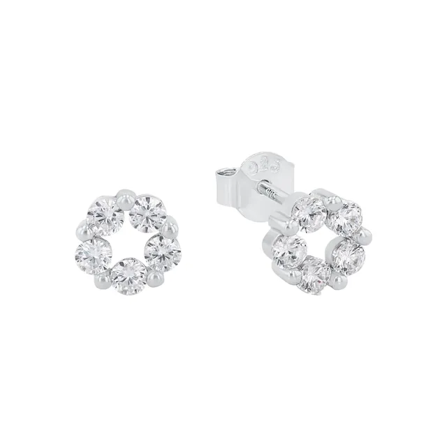 amor-ohrschmuck-2027490-ohrstecker-silber-0-7-cm-zirkonia image 1