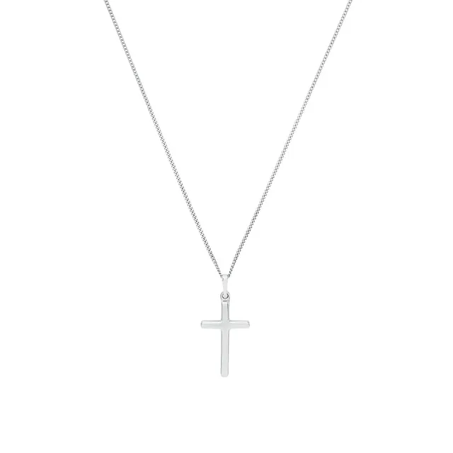 amor-halsschmuck-kreuz-kette-925-silber-unisex image 1