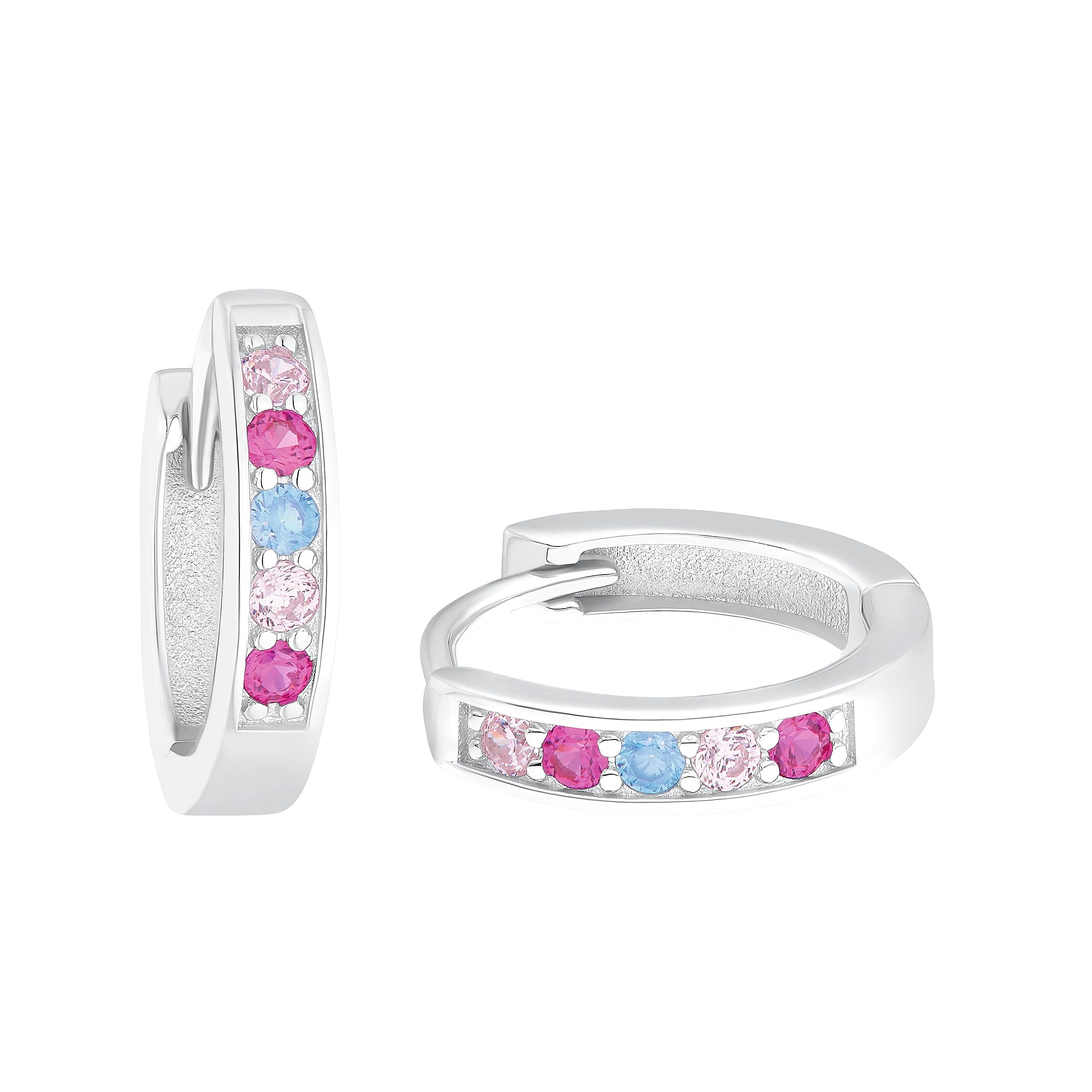 amor-ohrschmuck-creolen-925-silber-wei-t-rkis-amr-eg0007 image 1