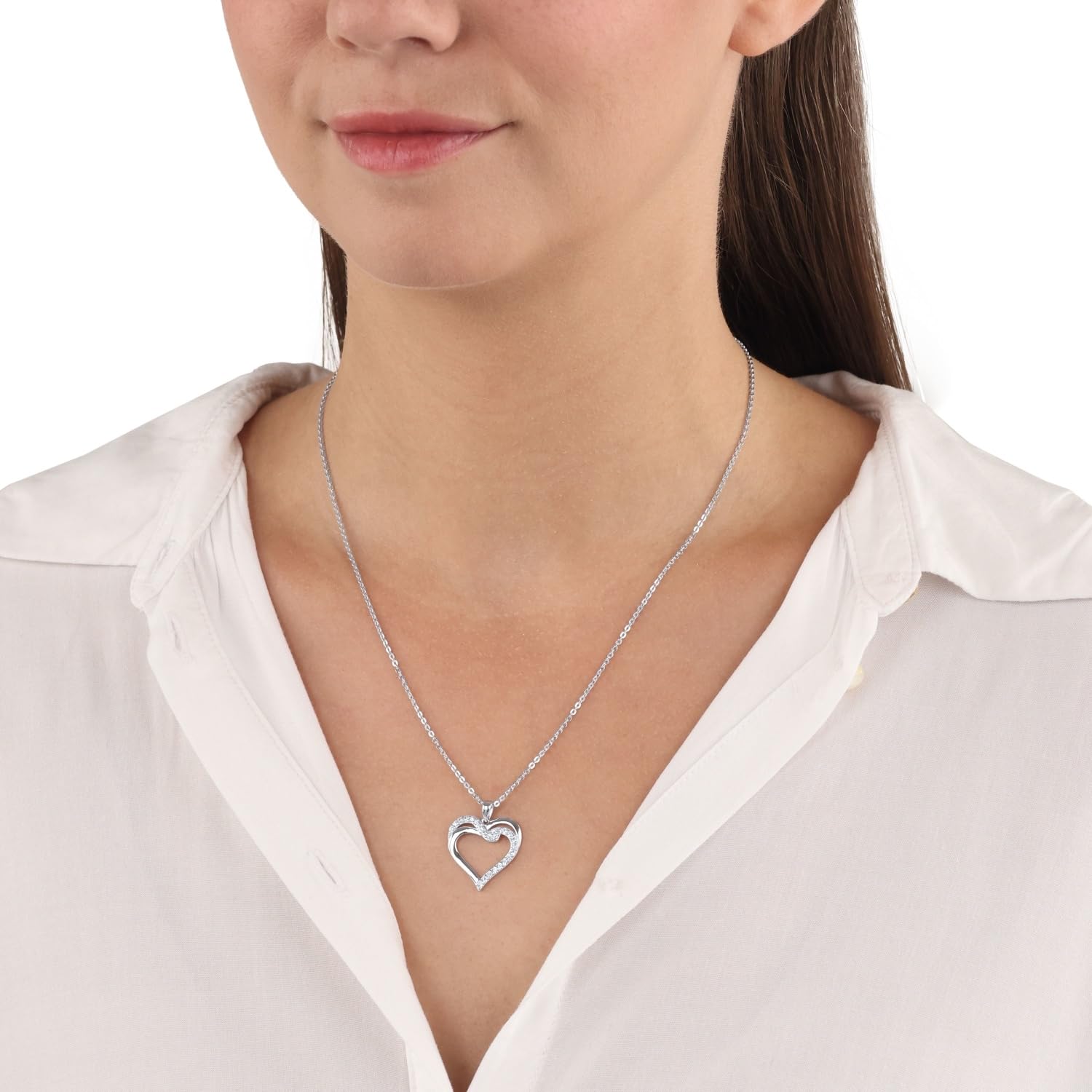 amor-halsschmuck-2026246-herzkette-silber-zirkonia-45-cm image 2
