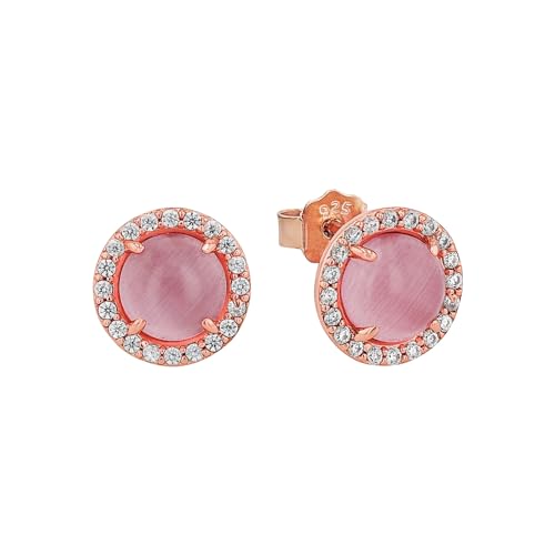 amor-ohrschmuck-ohrstecker-925-silber-rosa-zirkonia-damen image 8