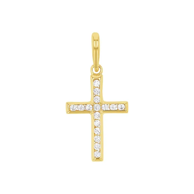 amor-2034135-kreuz-anh-nger-gold-zirkonia-1-7-cm image 1