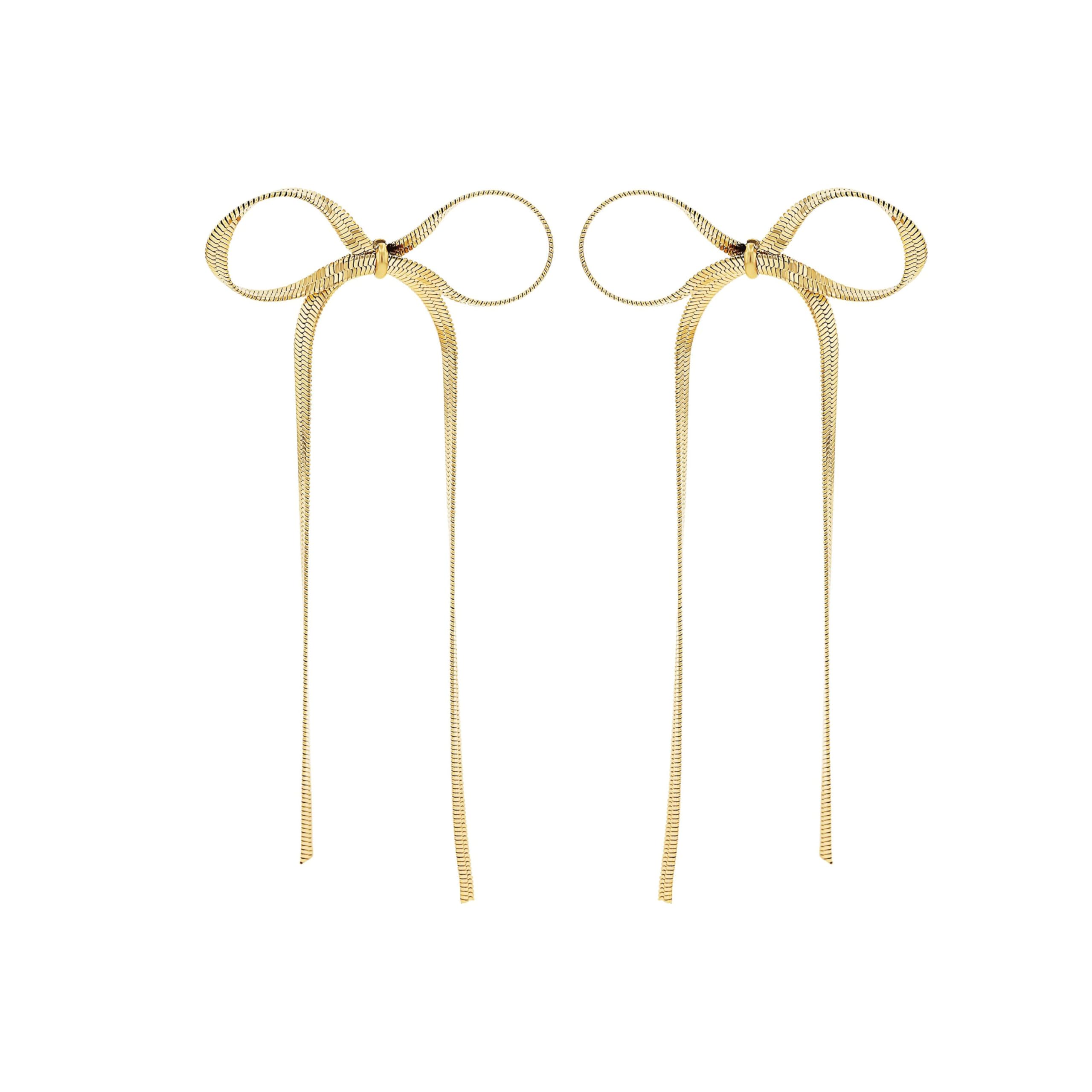 amor-2100179-ohrh-nger-damen-gold-schleife-90-mm image 3