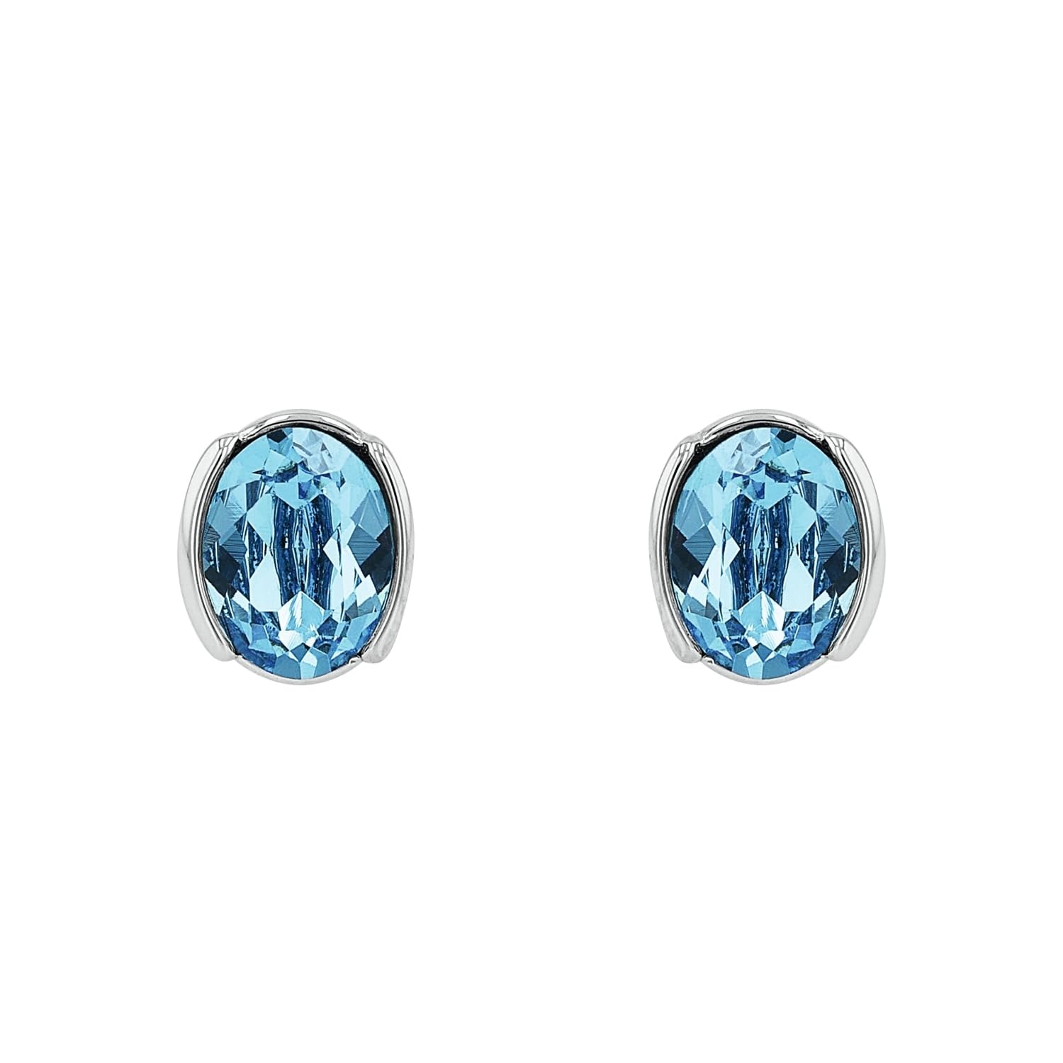 amor-ohrschmuck-ohrstecker-silber-blau-kristallglas-9-mm-oval image 4