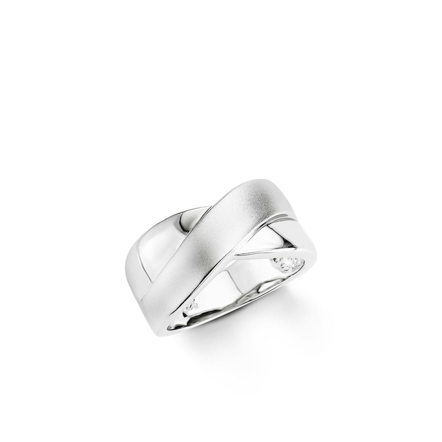 amor-ringe-silber-925-damenring-gr-54-matt-gl-nzend image 1