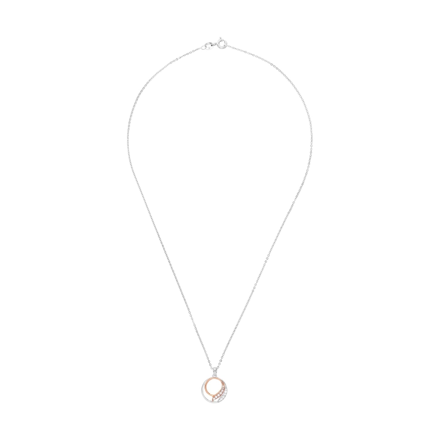 amor-halsschmuck-kette-anh-nger-45-cm-bicolor-zirkonia image 2