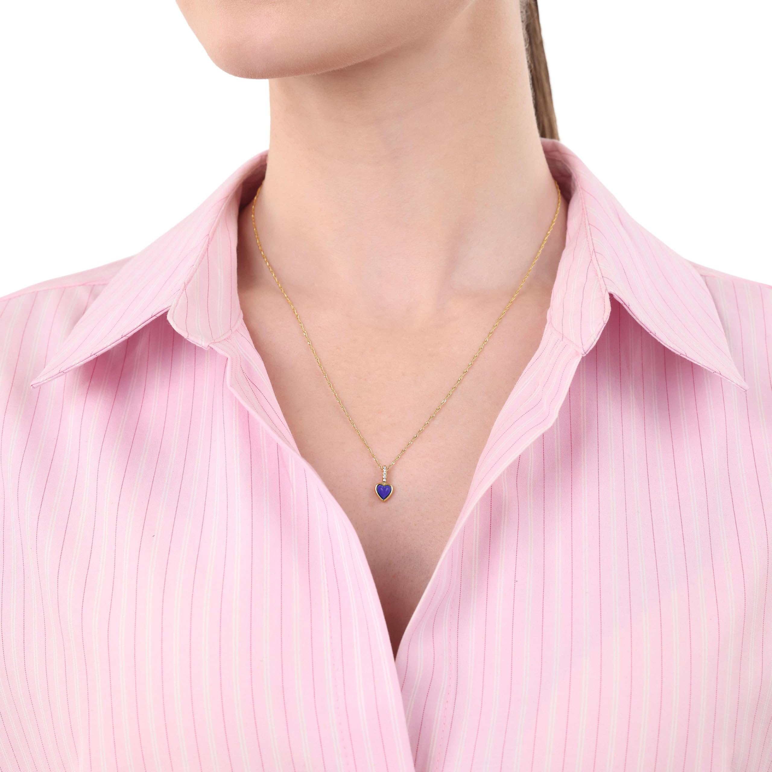 amor-halsschmuck-2100032-kette-herz-gold-mit-lapis image 2