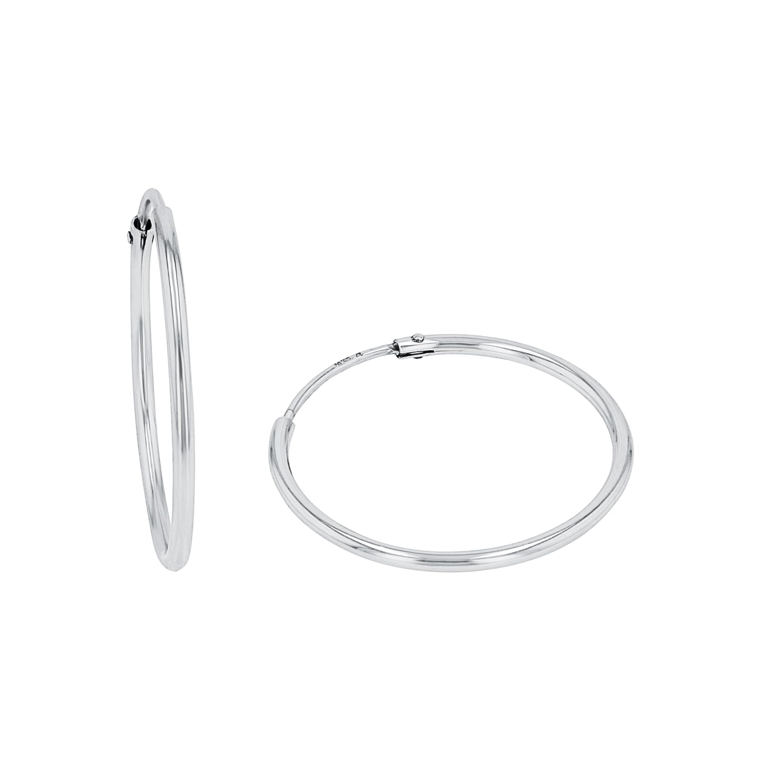 amor-creolen-925-silber-ohrringe-1-cm-single-unisex image 5