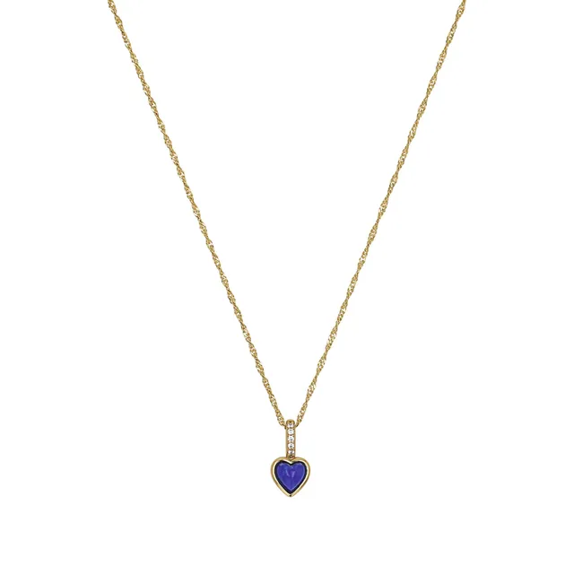 amor-halsschmuck-2100032-kette-herz-gold-mit-lapis image 1