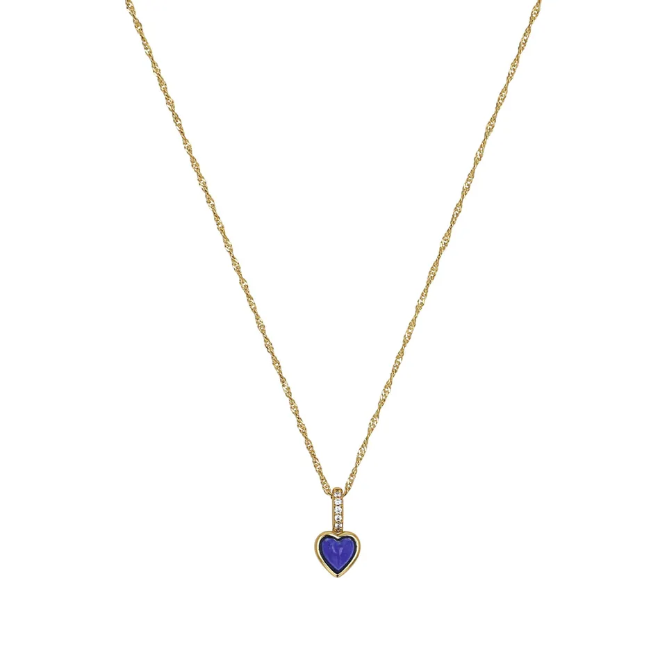 amor-halsschmuck-2100032-kette-herz-gold-mit-lapis image 1