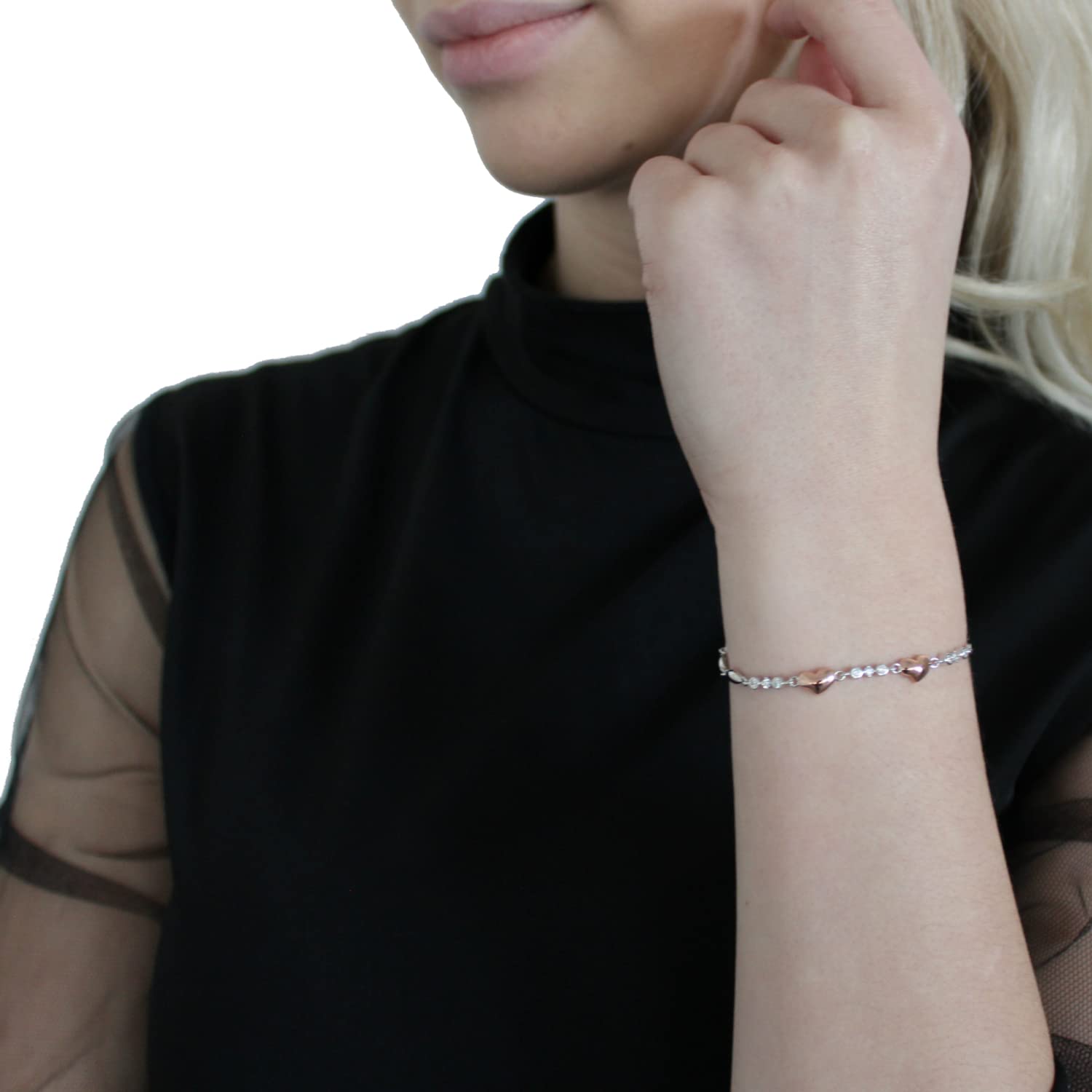 amor-armschmuck-armband-2027486-herz-bicolor-17-2-cm image 4