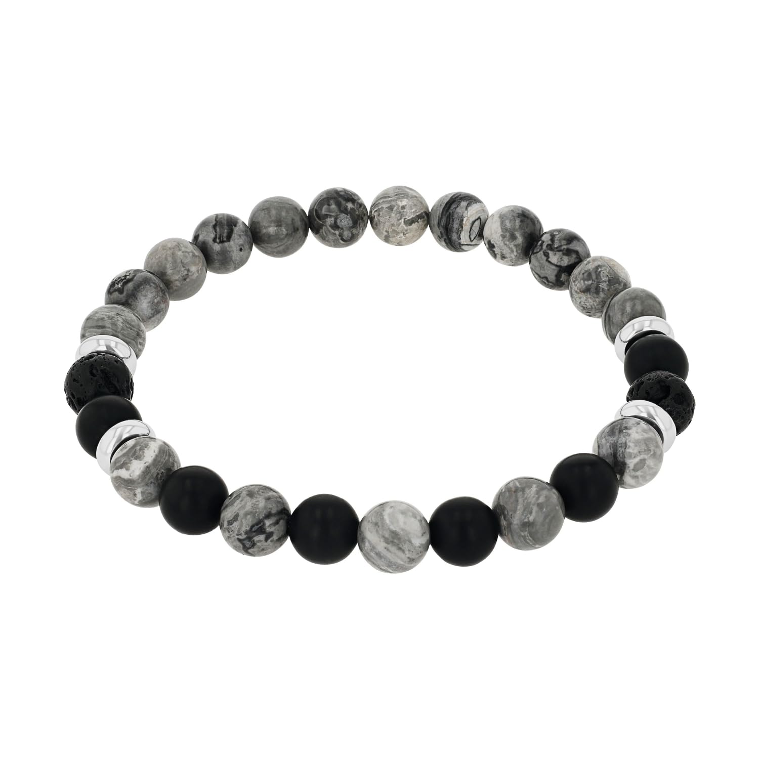 amor-2040294-armband-jaspis-schwarz-19-cm-herren image 1