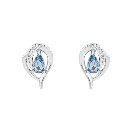 amor-ohrschmuck-2012797-ohrstecker-blau-1-cm-zirkonia image 8