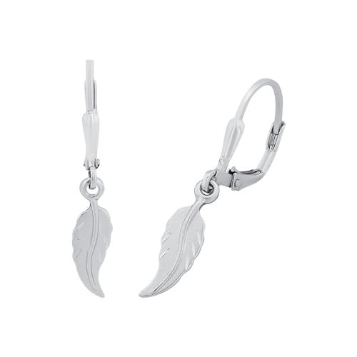 amor-ohrschmuck-9059751-ohrh-nger-feder-silber-3-cm image 7