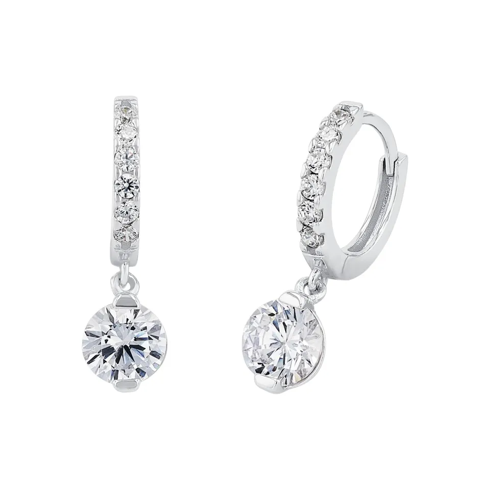 amor-creolen-925-silber-2-1-cm-zirkonia-damen-ohrschmuck image 1