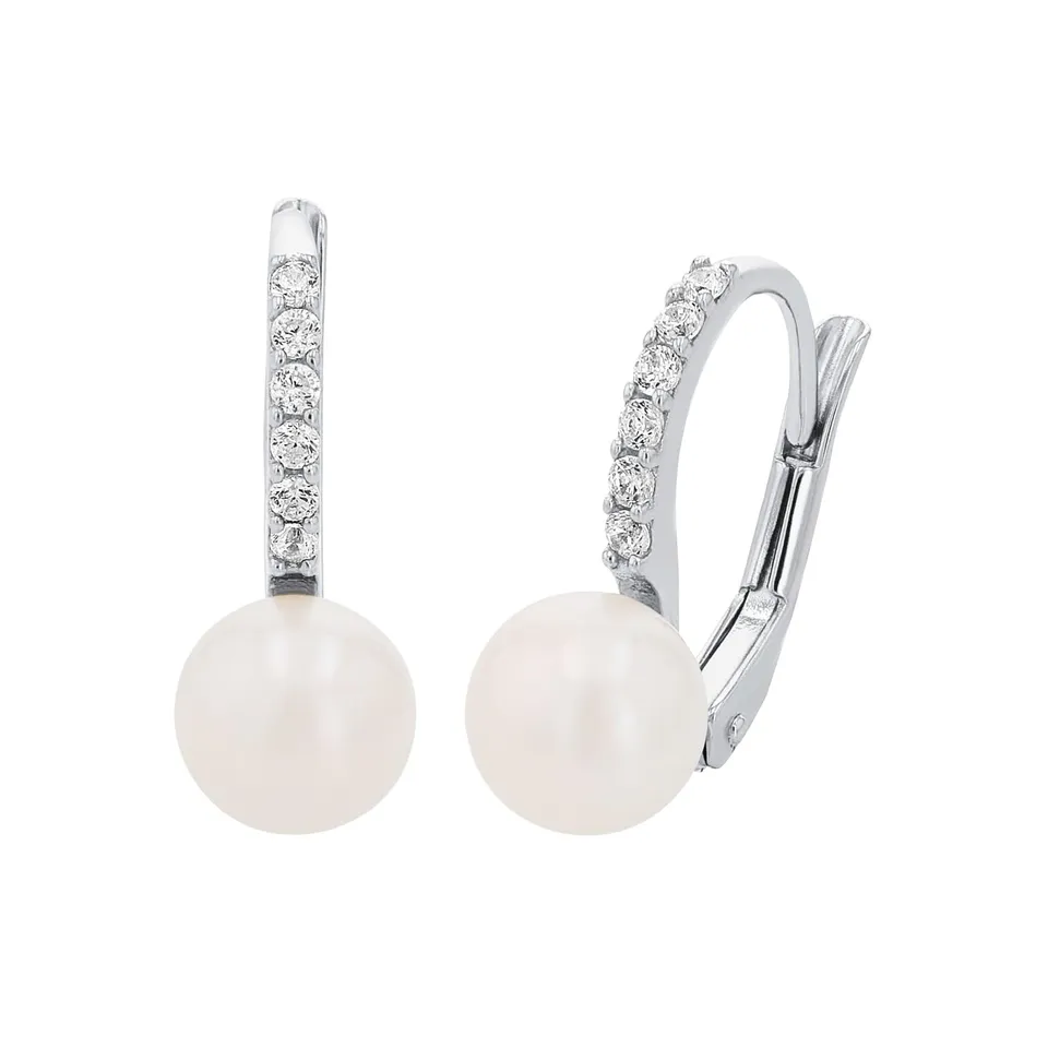 amor-ohrh-nger-9354351-silber-perle-zirkonia-1-9-cm image 1