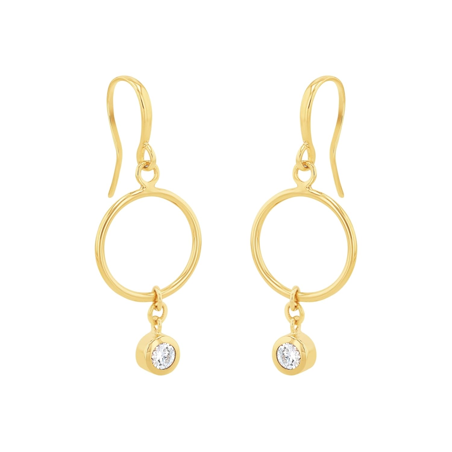 amor-ohrschmuck-2026236-ohrh-nger-gold-4-2-cm-zirkonia image 3