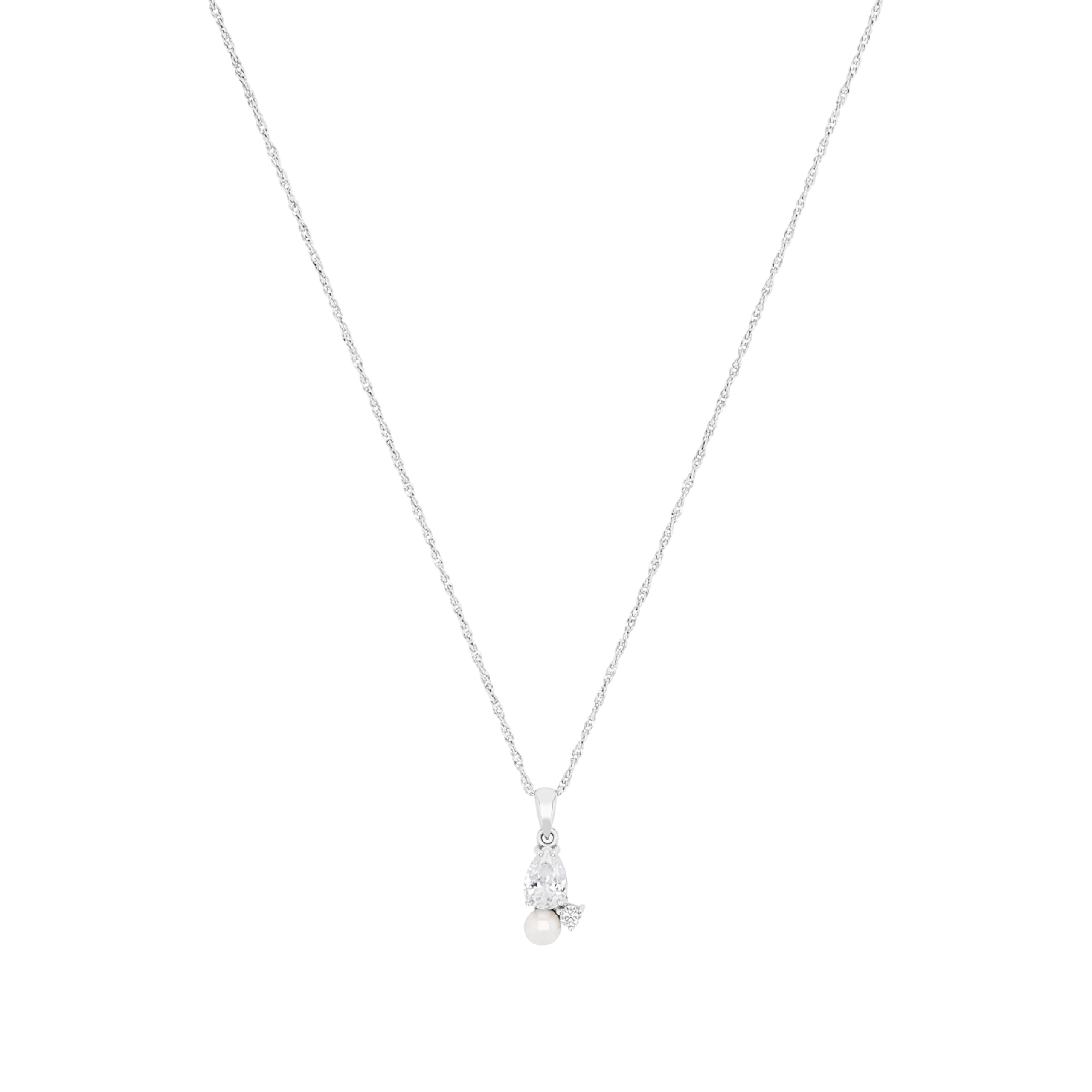 amor-halsschmuck-kette-s-wasserperle-zirkonia-45-cm-2100170 image 1