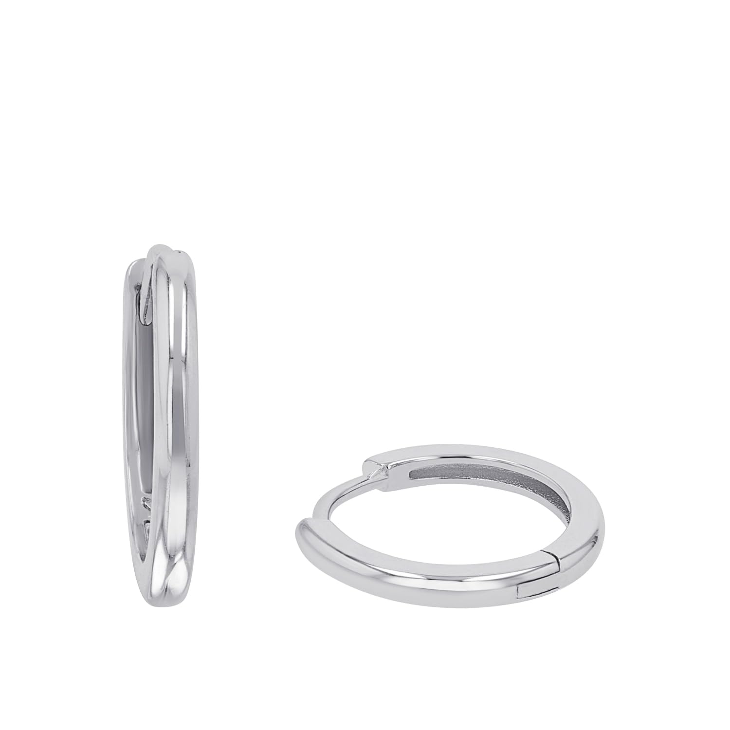 amor-ohrschmuck-creolen-925-silber-1-4-cm-silber image 1