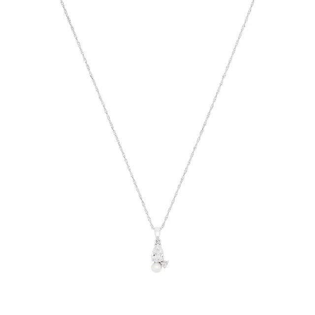 amor-halsschmuck-kette-s-wasserperle-zirkonia-45-cm-2100170 image 1