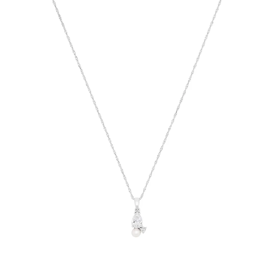 amor-halsschmuck-kette-s-wasserperle-zirkonia-45-cm-2100170 image 1