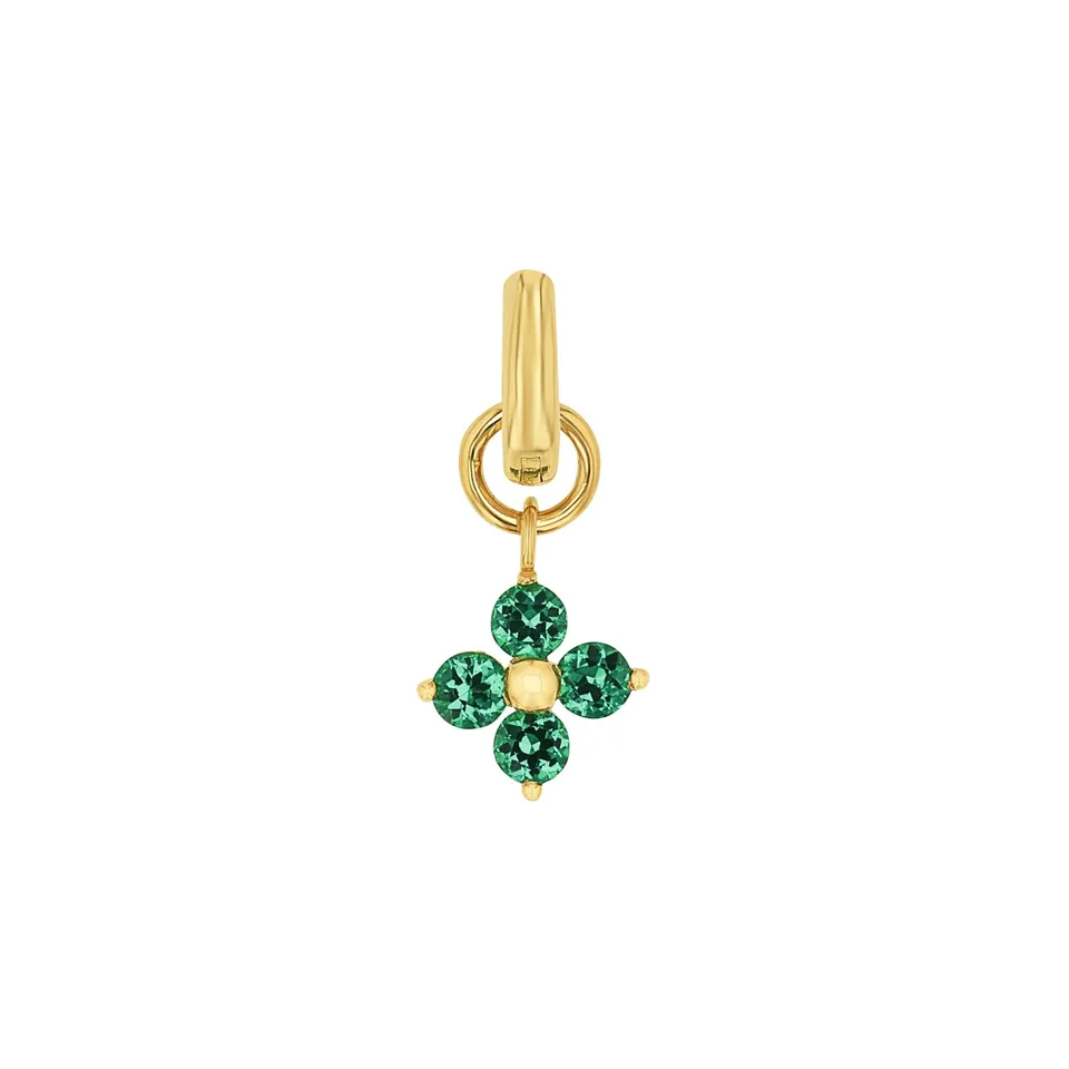 amor-charms-2038529-charm-silber-blume-gr-n-zirkonia image 1