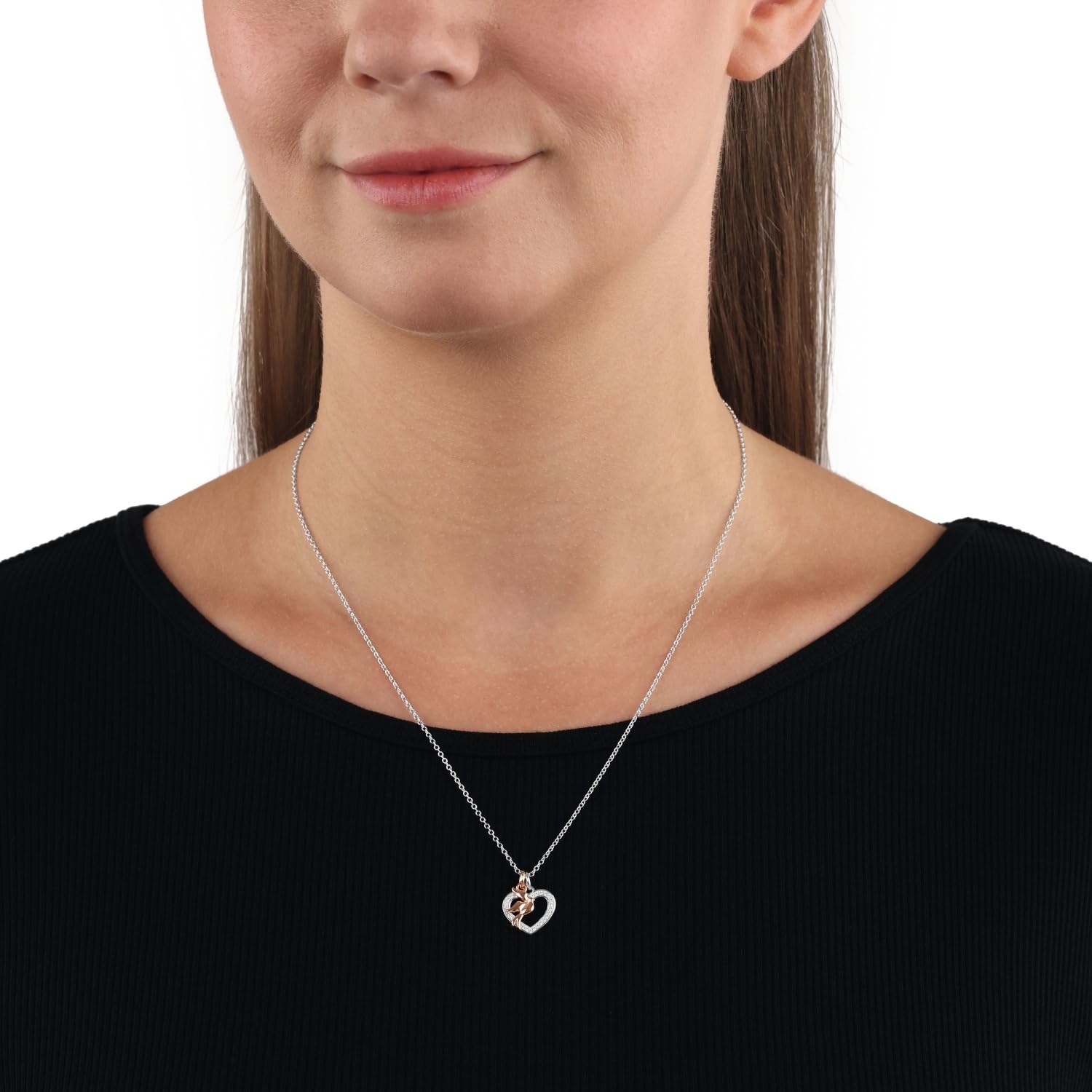 amor-halsschmuck-2026022-taubenkette-bicolor-45-cm-zirkonia image 2