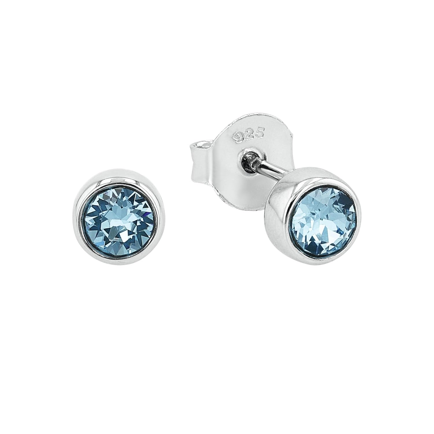 amor-9131785-ohrstecker-silber-blau-zirkonia-0-6-cm image 1