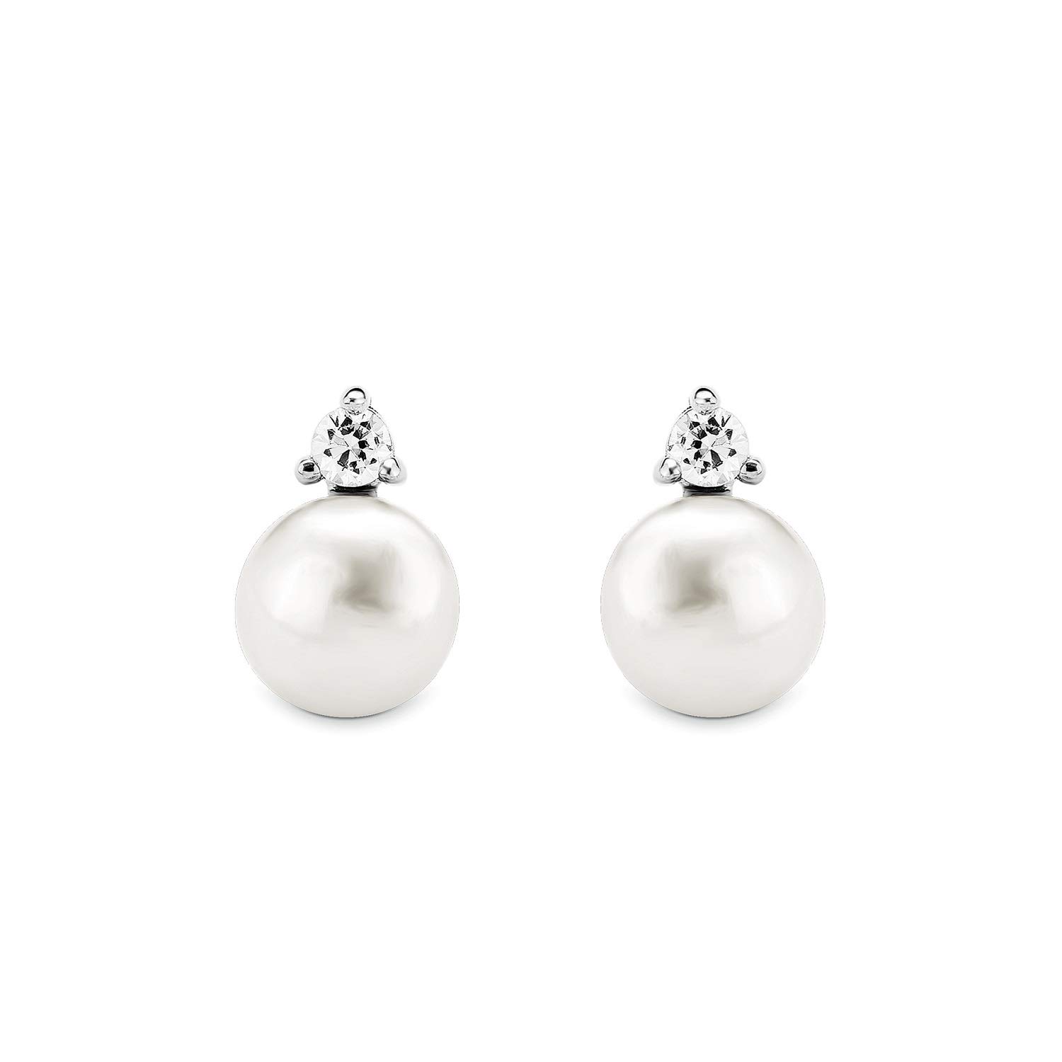 amor-ohrschmuck-ohrstecker-2016081-silber-perle-zirkonia-1cm image 3