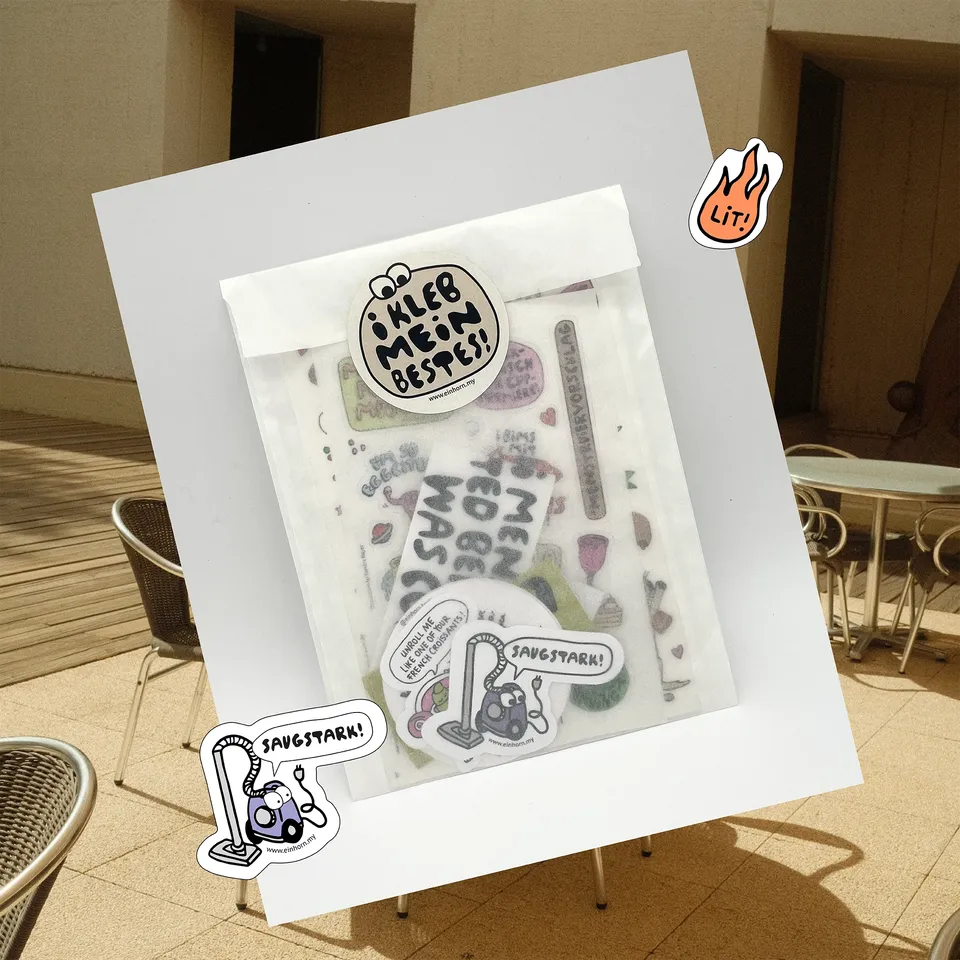 einhorn-classico-sticker-kleb-dein-bestes-set image 1