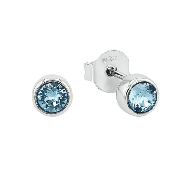 amor-9131785-ohrstecker-silber-blau-zirkonia-0-6-cm image 1
