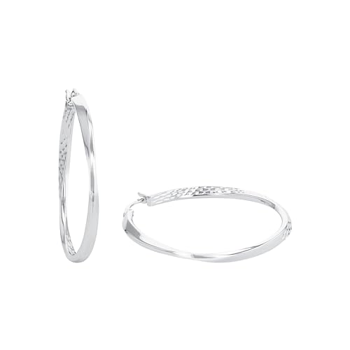 amor-ohrschmuck-2026244-creolen-silber-4-cm-rhodiniert image 5