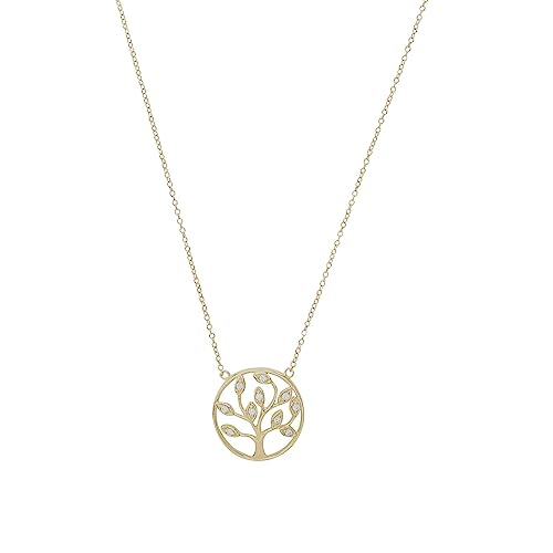 amor-2012773-lebensbaum-kette-925-silber-gold-42-3-cm-zirkonia image 7