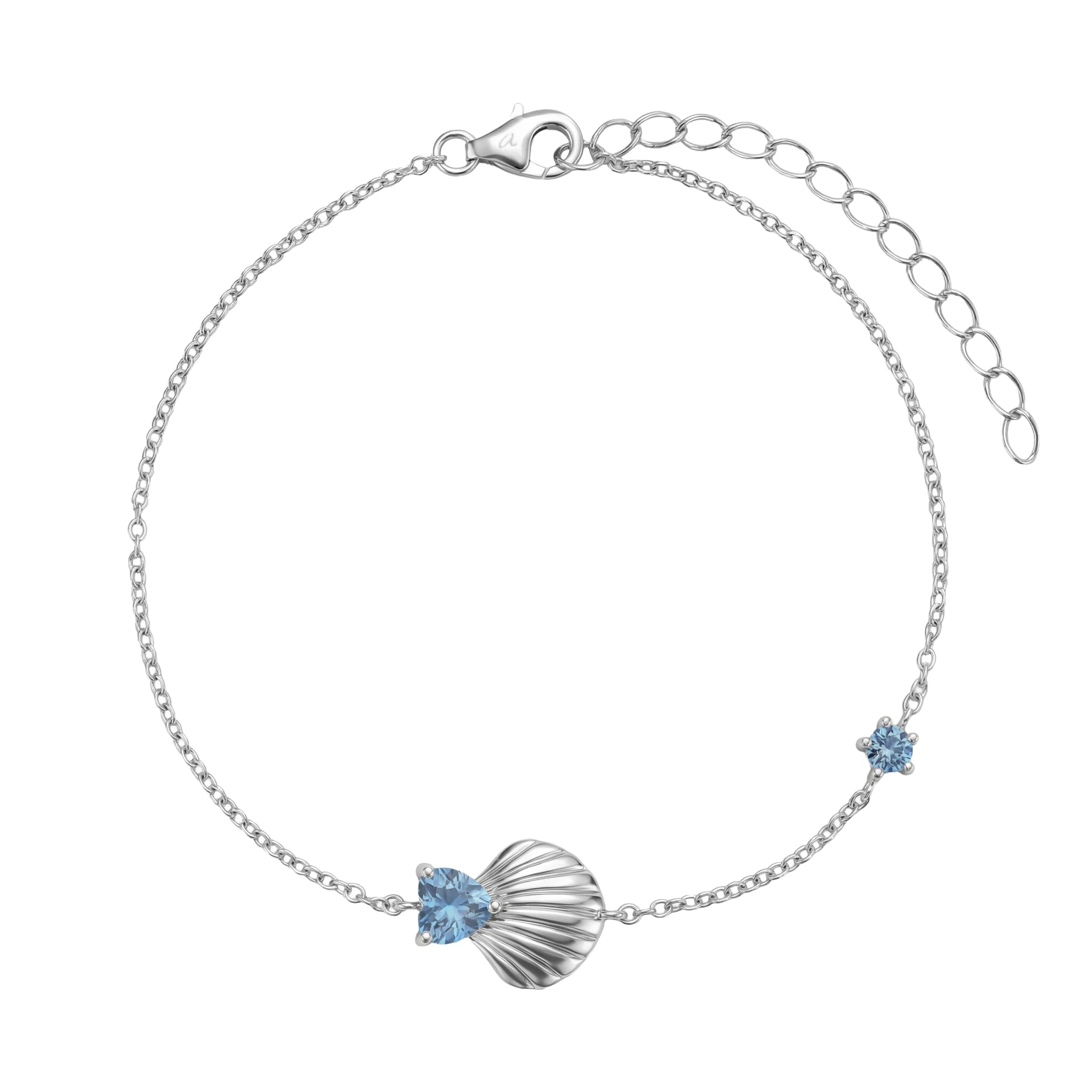 amor-amr-b0027-armband-925-silber-muschel-herz-zirkonia image 1