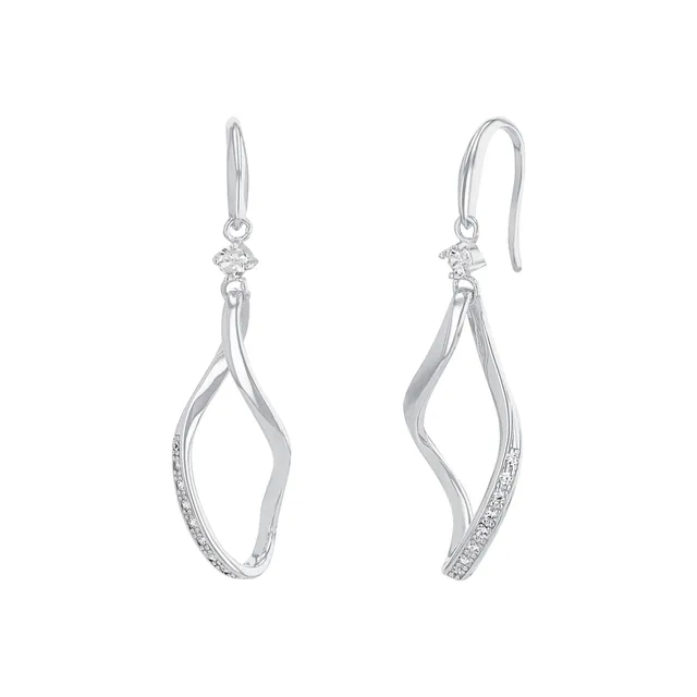 amor-ohrschmuck-2023884-ohrh-nger-silber-zirkonia-4-7cm image 1