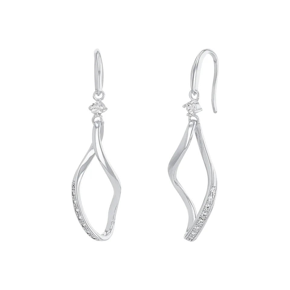 amor-ohrschmuck-2023884-ohrh-nger-silber-zirkonia-4-7cm image 1