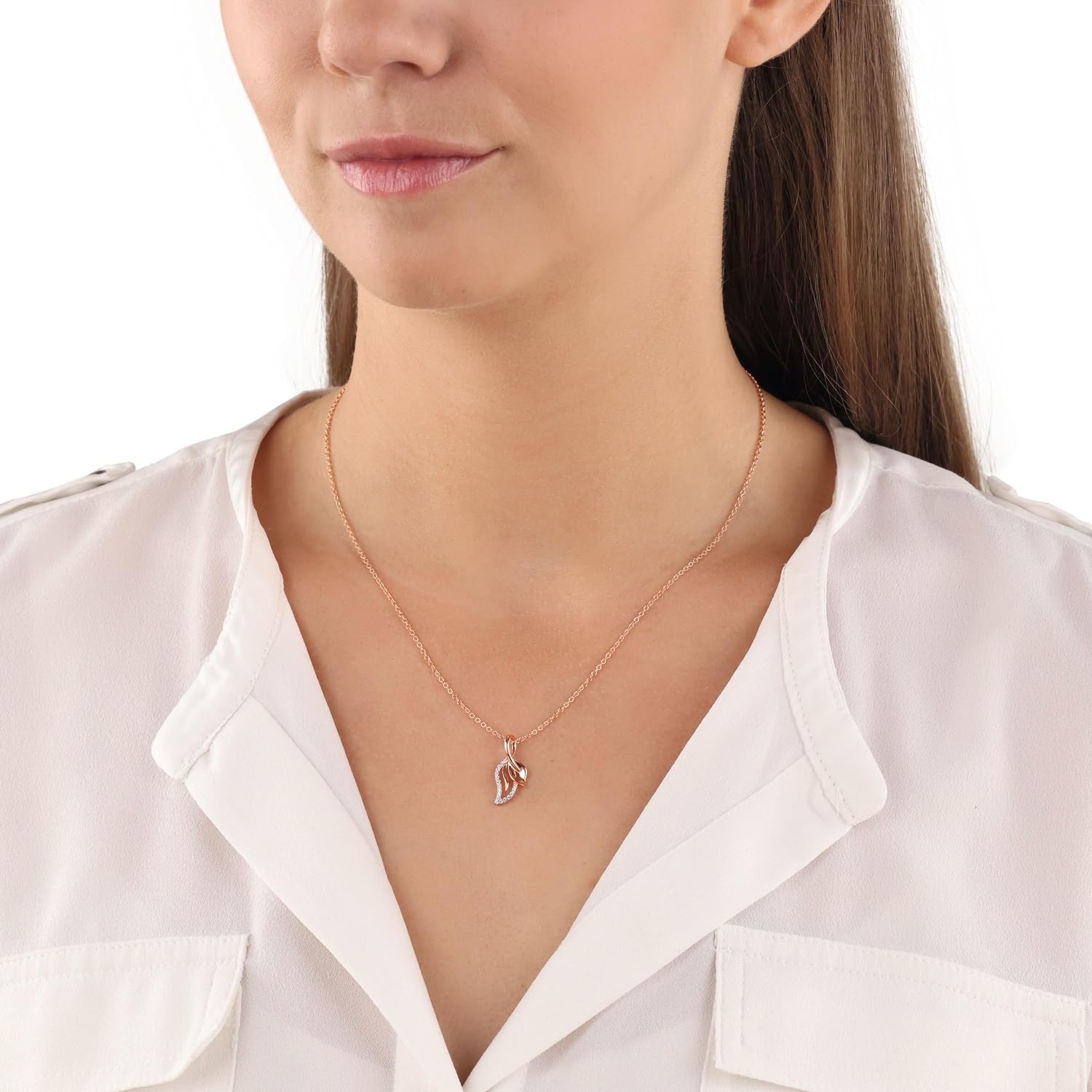 amor-halsschmuck-2022389-kette-ros-blatt-42-3-cm image 2