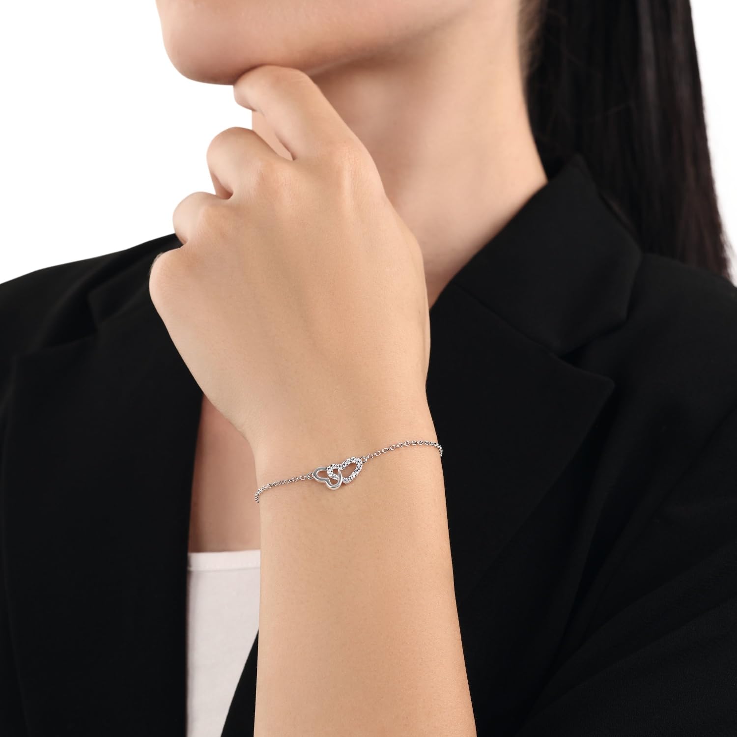 amor-2017178-armband-herz-wei-17-3-cm-925-silber image 2
