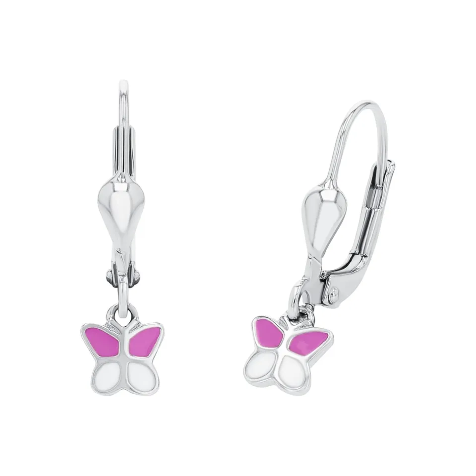 amor-ohrschmuck-ohrh-nger-9211180-schmetterling-silber-kinder image 1