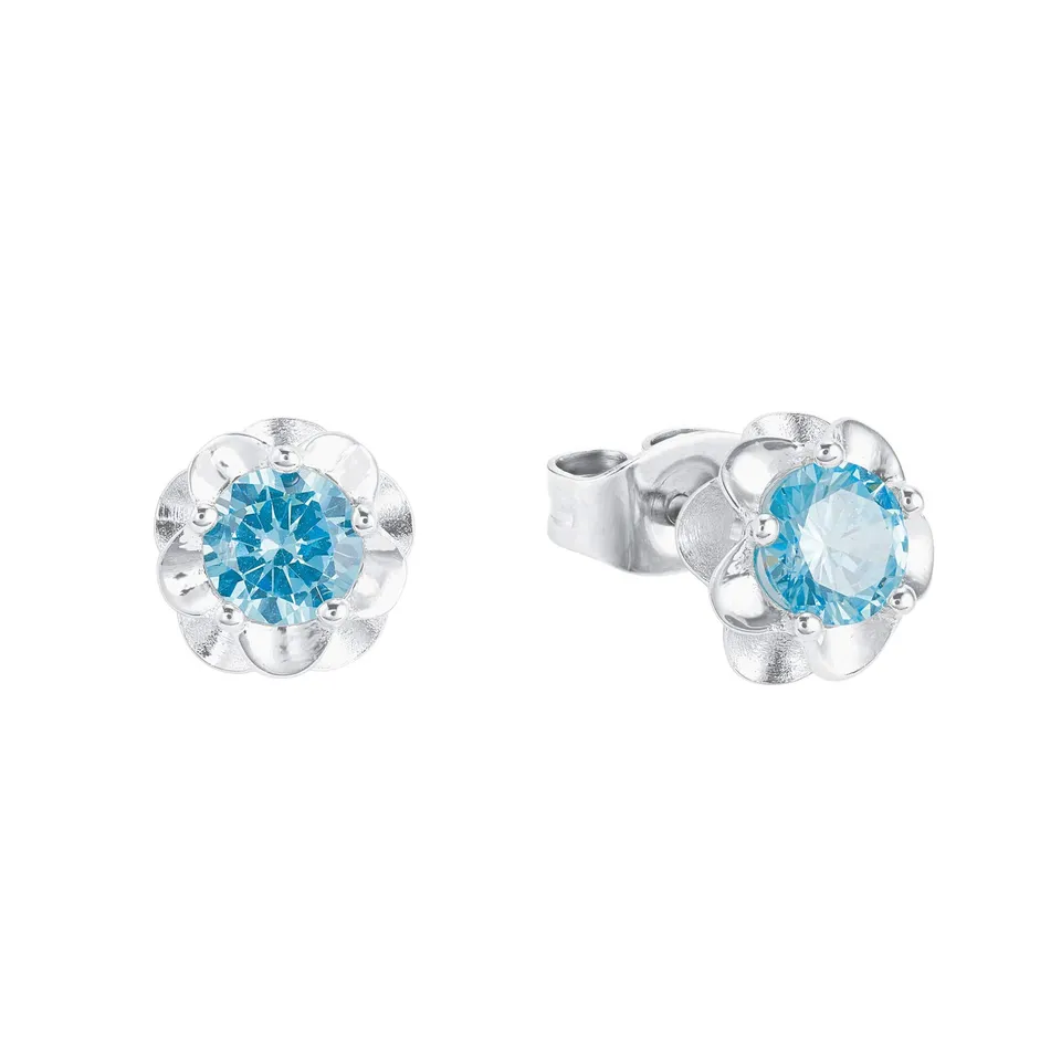 amor-ohrschmuck-9257614-ohrstecker-blau-zirkonia-0-7-cm image 1