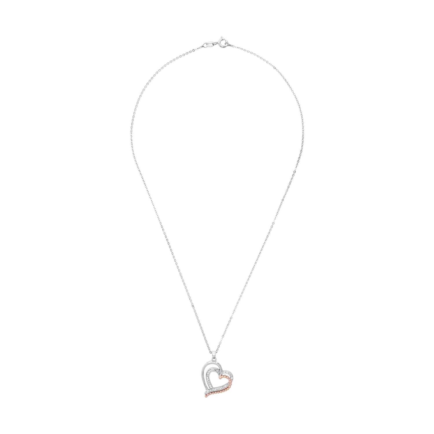 amor-2022049-herz-kette-bicolor-925-silber-45-cm image 4
