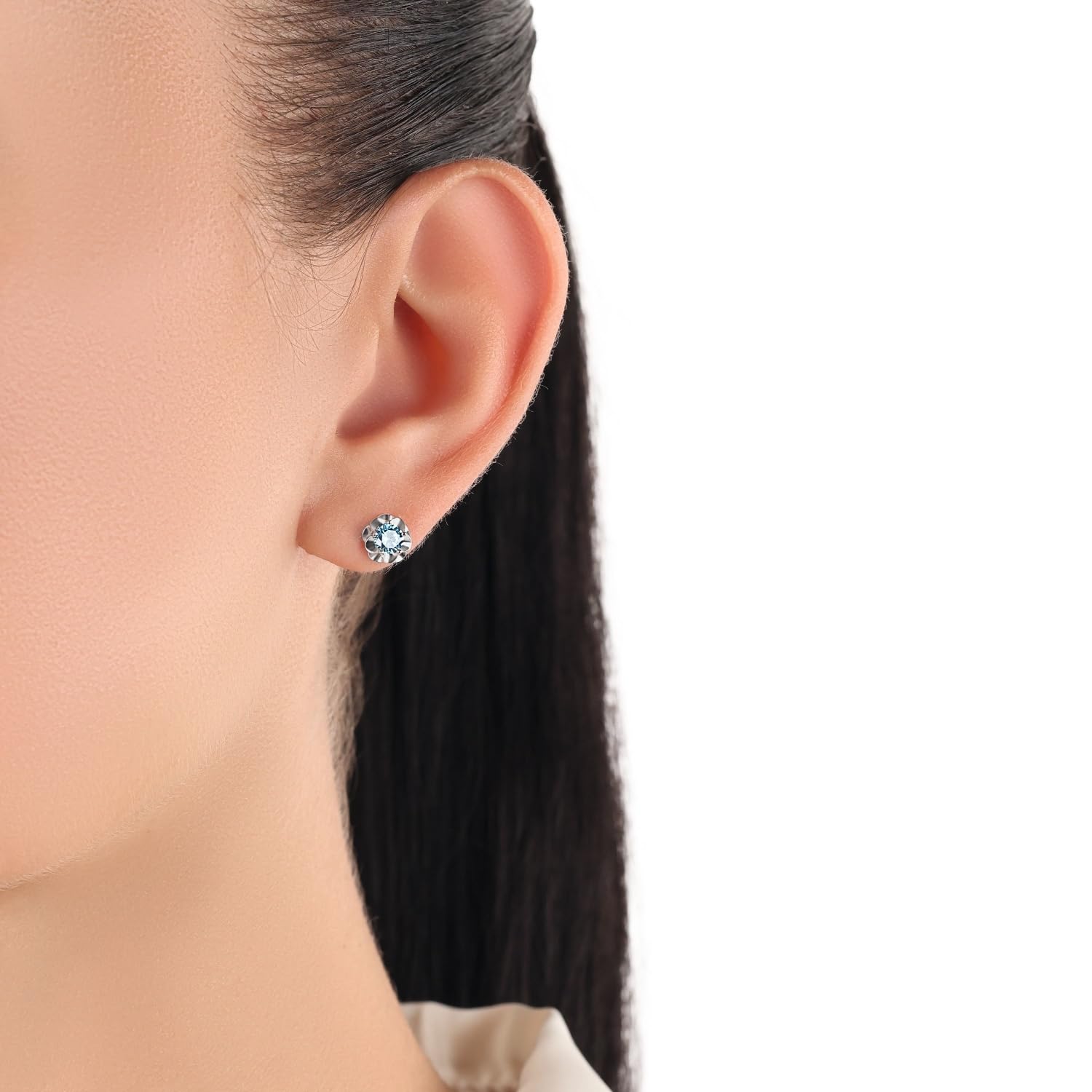 amor-ohrschmuck-9257614-ohrstecker-blau-zirkonia-0-7-cm image 2