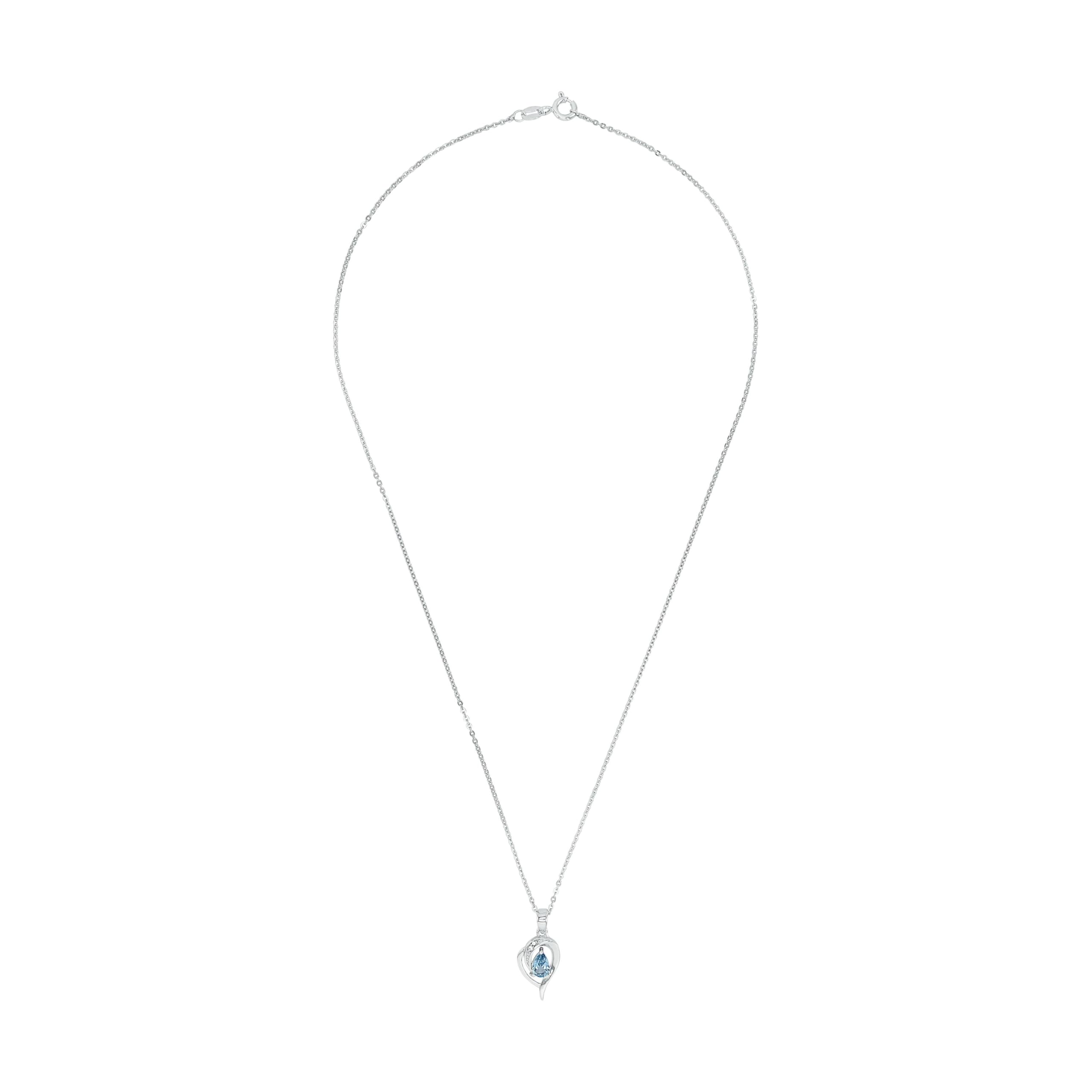 amor-halsschmuck-2012803-kette-silber-45-cm-blau-zirkonia image 2
