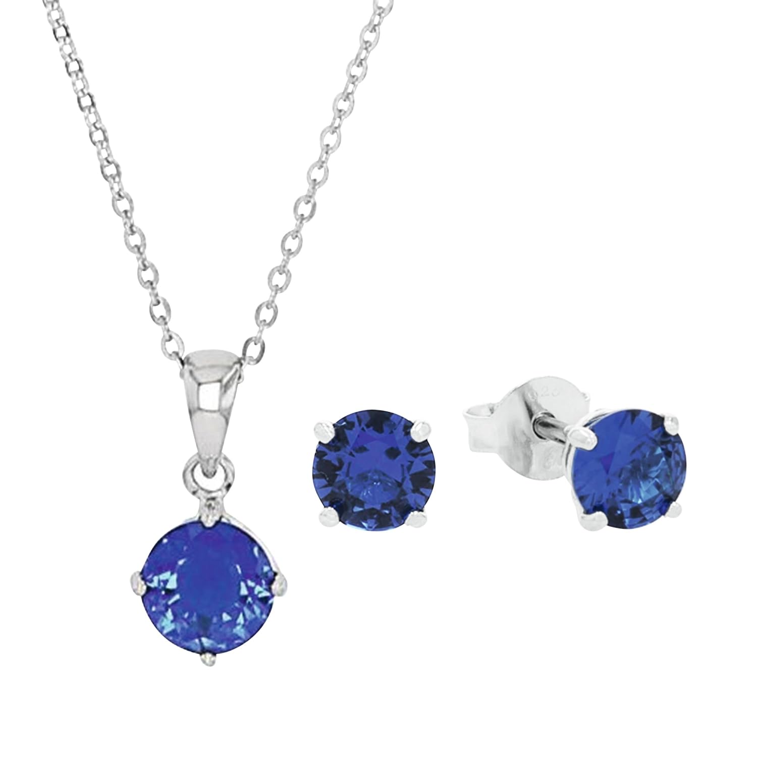 amor-set-damen-silber-925-zirkonia-rosa-42-cm-kette-stecker-2 image 1