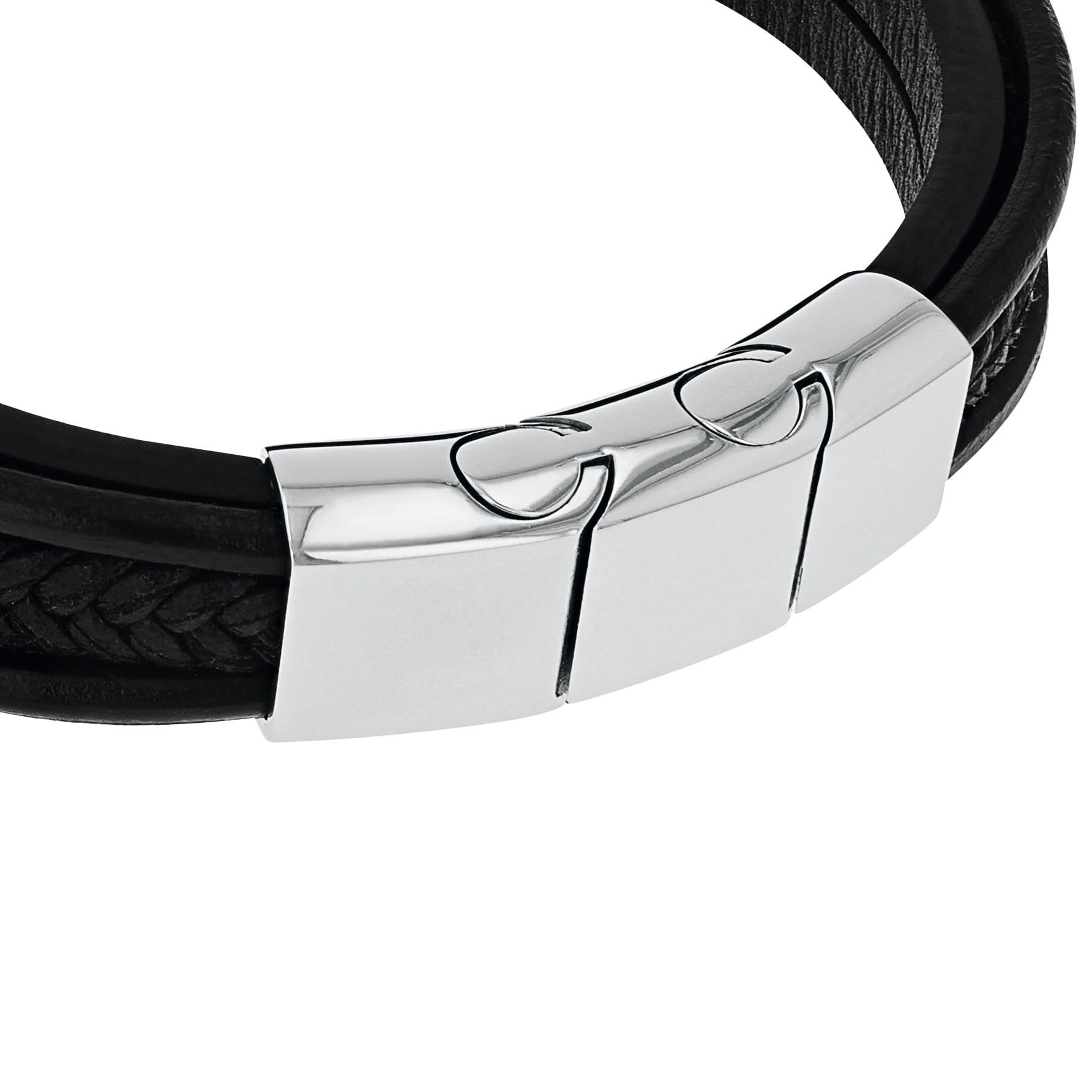 amor-scorpions-armband-2040520-leder-silber-19-5-1-5-cm image 5