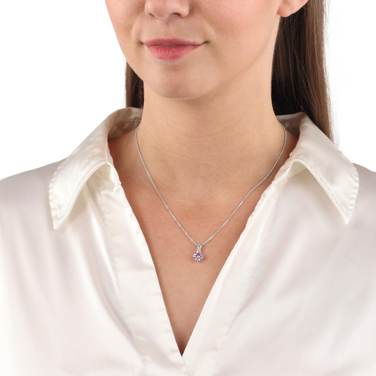 amor-set-damen-silber-925-zirkonia-rosa-42-cm-kette-stecker image 6